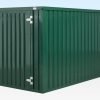 257-4M-Green-Store 4m x 2.1m Powder Coated Flat Packed Store